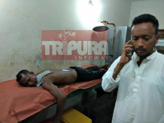 Tripura : Congress supporters injured in knife attack Tripura : Congress supporters injured in knife attack